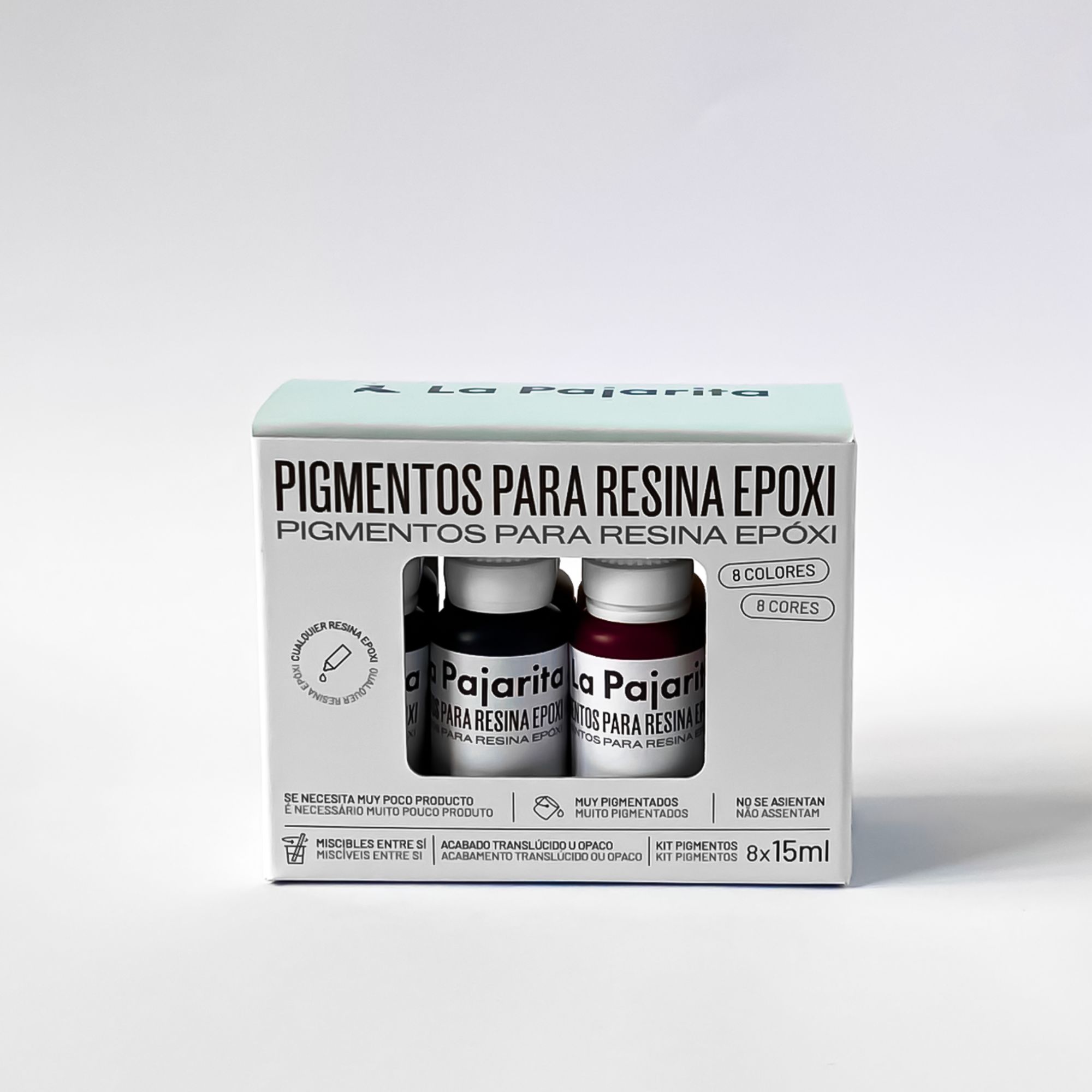 KIT PIGMENTOS/COLORANTES 8 ref 